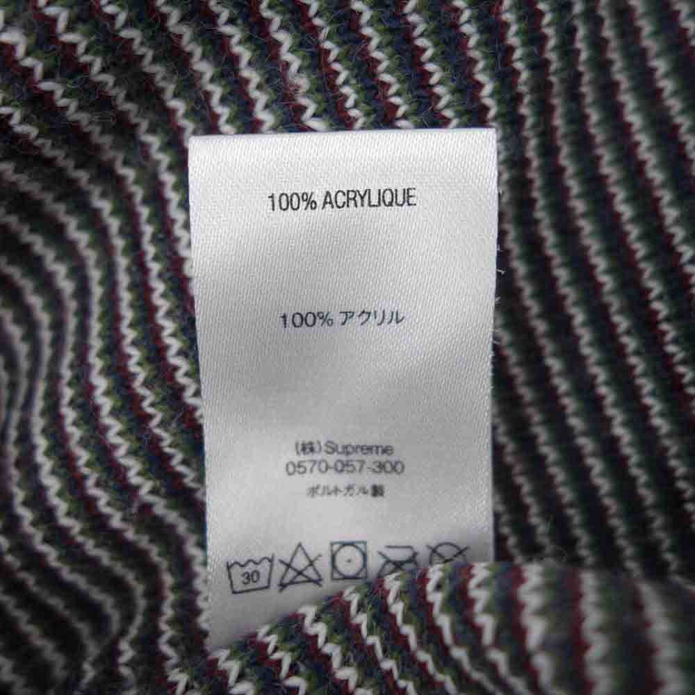 Supreme シュプリーム 18AW Knit Stripe Hooded L/S Top ニット ストライプ プルオーバー パーカー マルチカラー系【中古】
