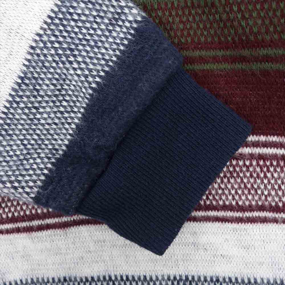 Supreme シュプリーム 18AW Knit Stripe Hooded L/S Top ニット ストライプ プルオーバー パーカー マルチカラー系【中古】