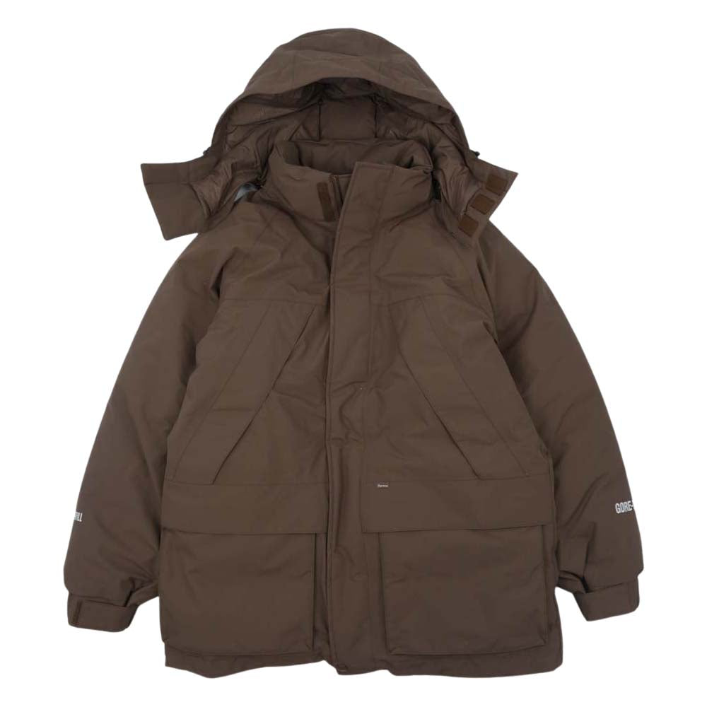 Supreme シュプリーム 18AW GORE TEX 700 Fill Down Parka ゴアテックス 700フィル ダウン ジャケット ブラウン系 M【美品】【中古】