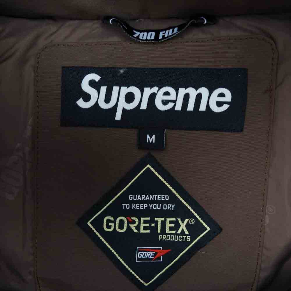 Supreme シュプリーム 18AW GORE TEX 700 Fill Down Parka ゴアテックス 700フィル ダウン ジャケット ブラウン系 M【美品】【中古】