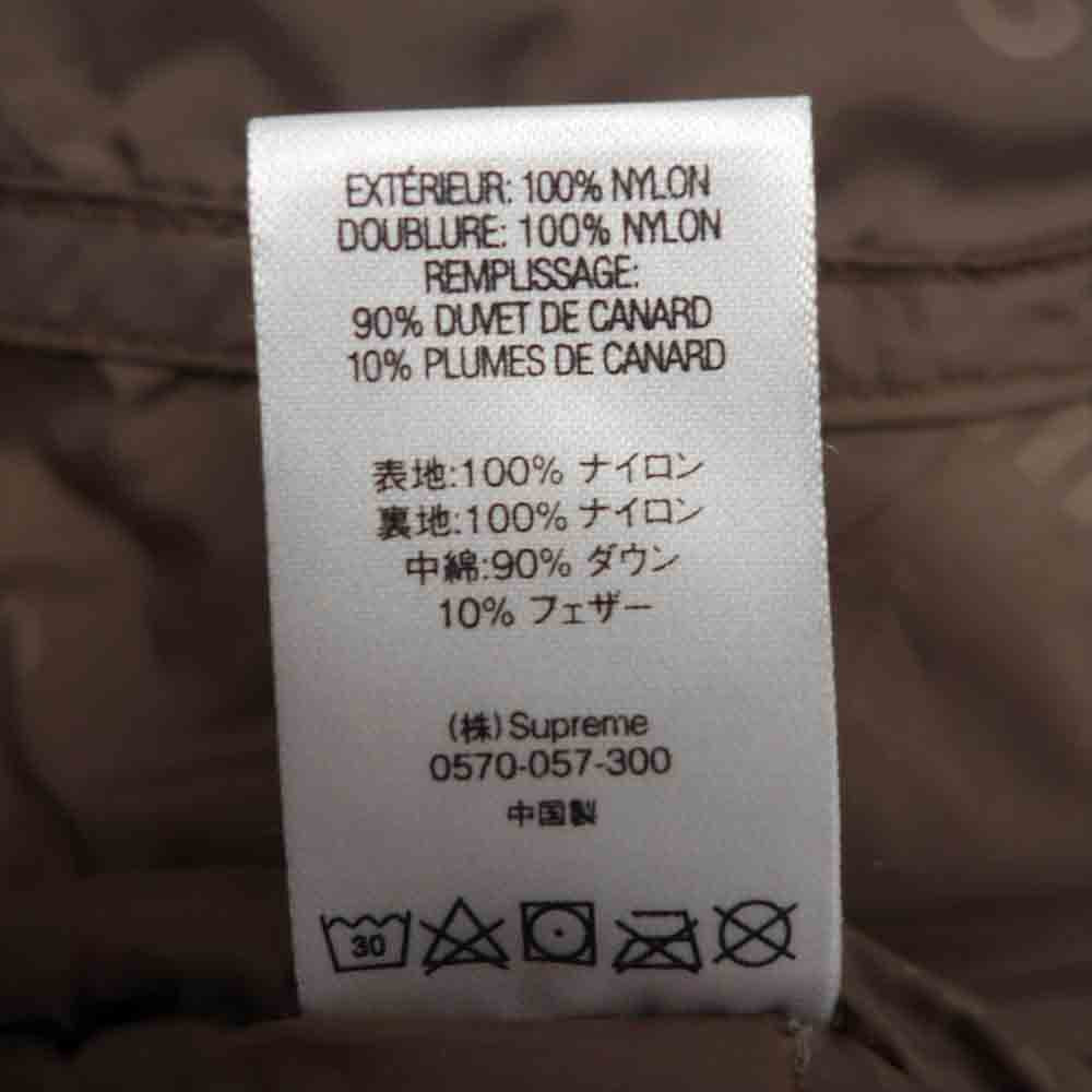 Supreme シュプリーム 18AW GORE TEX 700 Fill Down Parka ゴアテックス 700フィル ダウン ジャケット ブラウン系 M【美品】【中古】