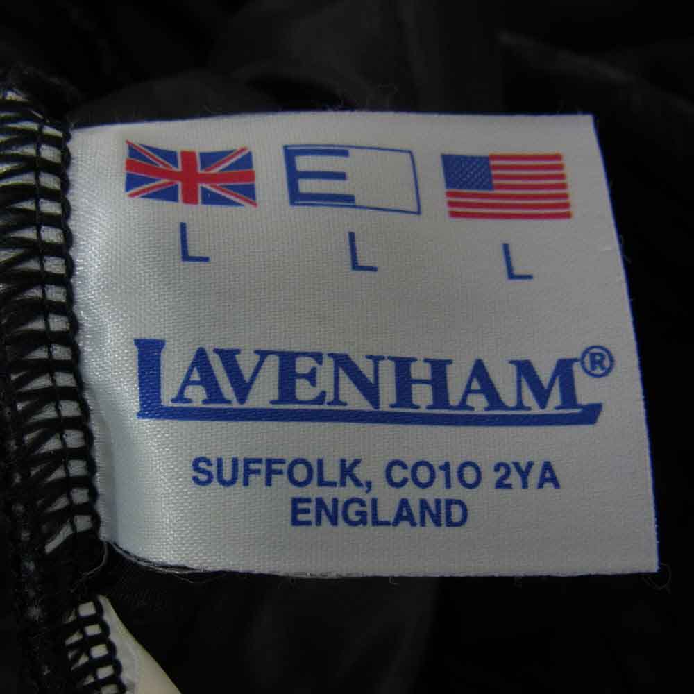 LAVENHAM ラベンハム キルティング ジャケット 襟 コーデュロイ ブラック系 L【中古】