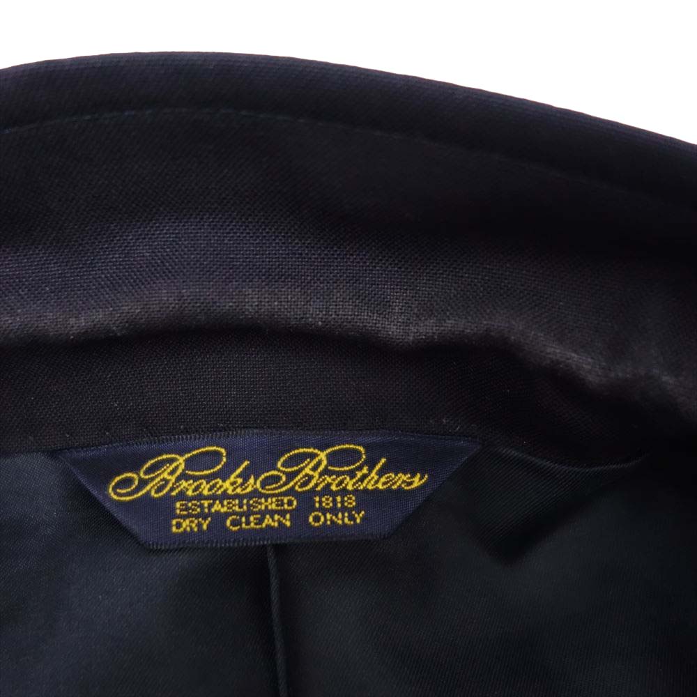 Brooks Brothers ブルックスブラザーズ 3B 金ボタン ウール ブレザー ジャケット ブラック系 BA　A6【中古】
