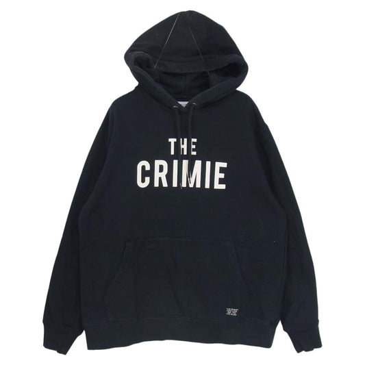 CRIMIE クライミー C1K1-SW12 SWEAT PARKA THE CRIMIE プリント プルオーバー パーカー ブラック系 XL【中古】
