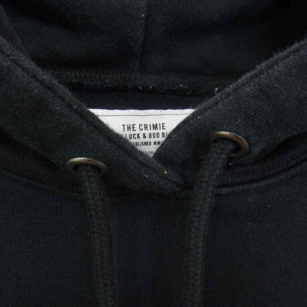 CRIMIE クライミー C1K1-SW12 SWEAT PARKA THE CRIMIE プリント プルオーバー パーカー ブラック系 XL【中古】