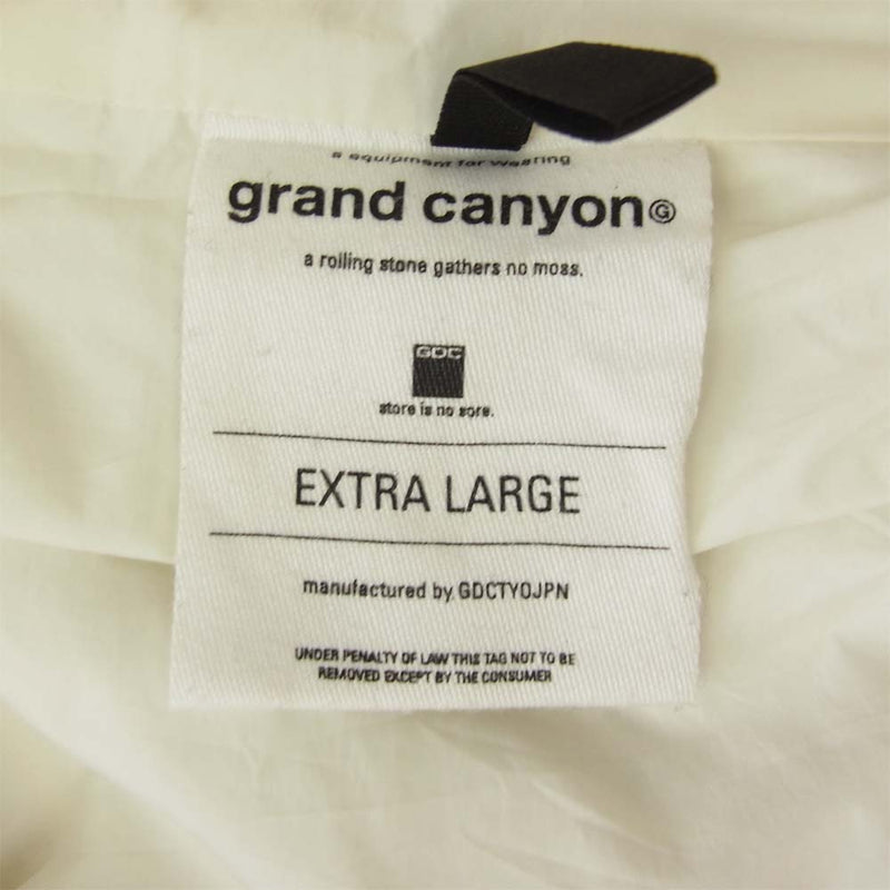 GDC ジーディーシー GRAND CANYON バックプリント マウンテンパーカ ホワイト系 XL【中古】