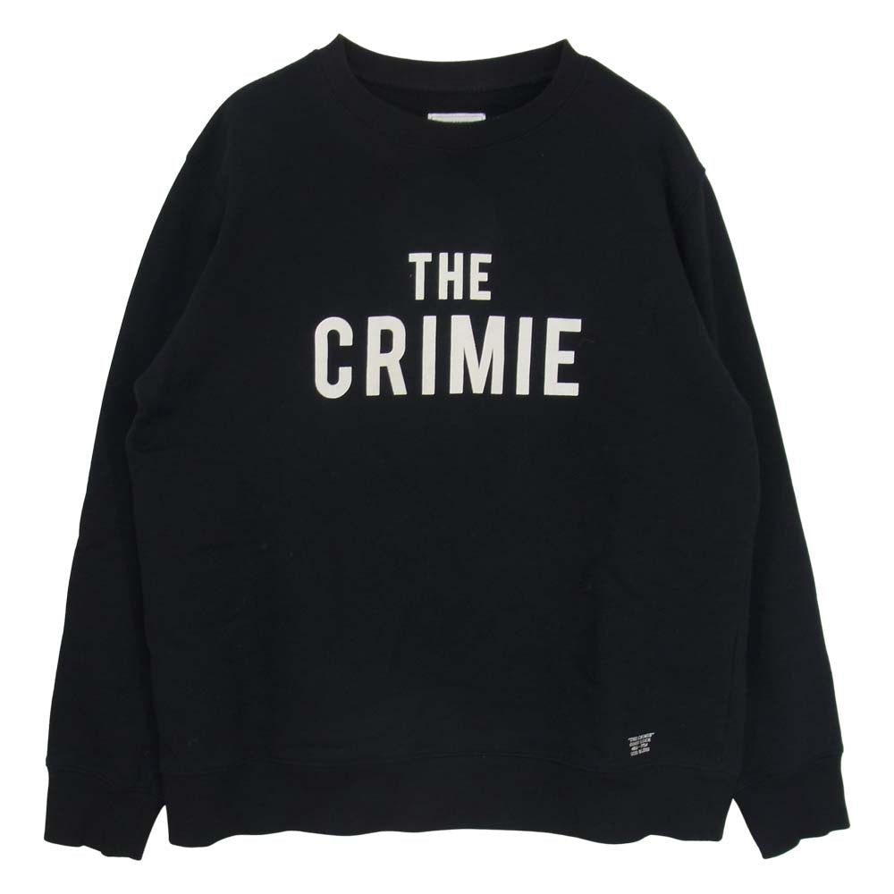 CRIMIE クライミー C1K1-SW10  SWEAT CREW THE CRIMIE プリント スウェット トレーナー ブラック系 XL【中古】