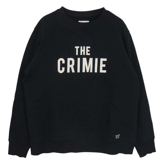CRIMIE クライミー C1K1-SW10  SWEAT CREW THE CRIMIE プリント スウェット トレーナー ブラック系 XL【中古】