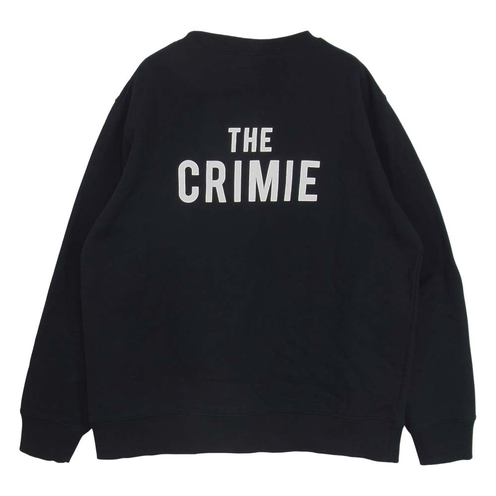 CRIMIE クライミー C1K1-SW10  SWEAT CREW THE CRIMIE プリント スウェット トレーナー ブラック系 XL【中古】