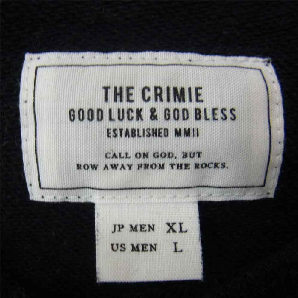 CRIMIE クライミー C1K1-SW10  SWEAT CREW THE CRIMIE プリント スウェット トレーナー ブラック系 XL【中古】