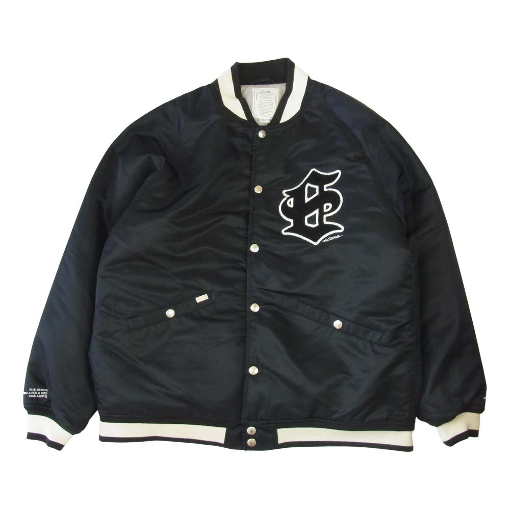 CRIMIE クライミー CR1-02L5-JK31 CR STADIUM JACKET ナイロン スタジアム ジャケット ブラック系 XL【中古】