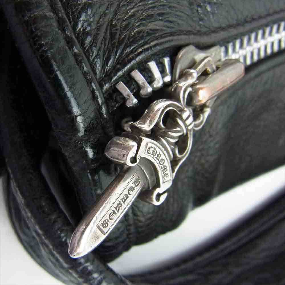 CHROME HEARTS クロムハーツ（原本無） SOFT SHOULDER TNY タイニー ソフトショルダー バッグ ガンスリンガー ダガージップ ブラック系【中古】