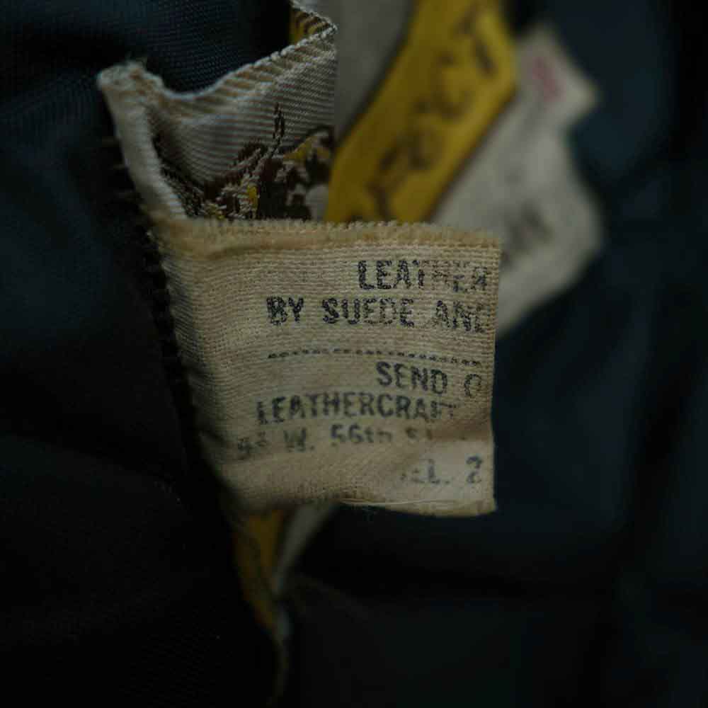 schott ショット ヴィンテージ 牛タグ TALON ZIP レザー ダブル ライダース ジャケット ブラック系 38【中古】