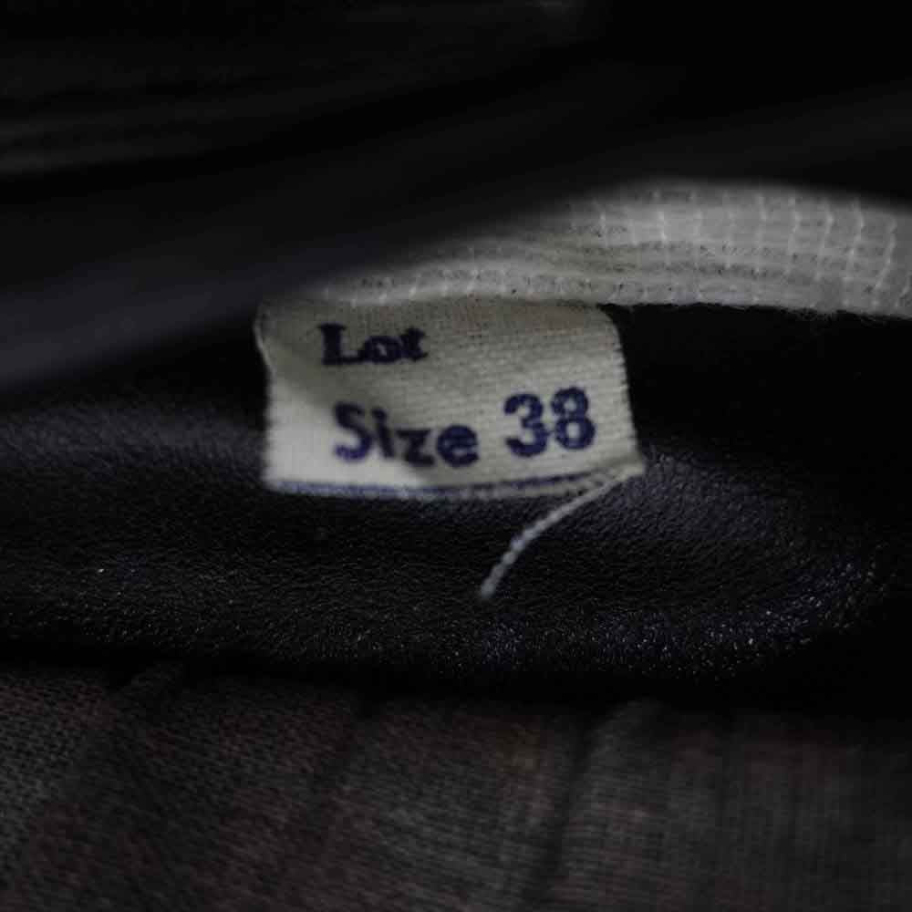 schott ショット ヴィンテージ 牛タグ TALON ZIP レザー ダブル ライダース ジャケット ブラック系 38【中古】