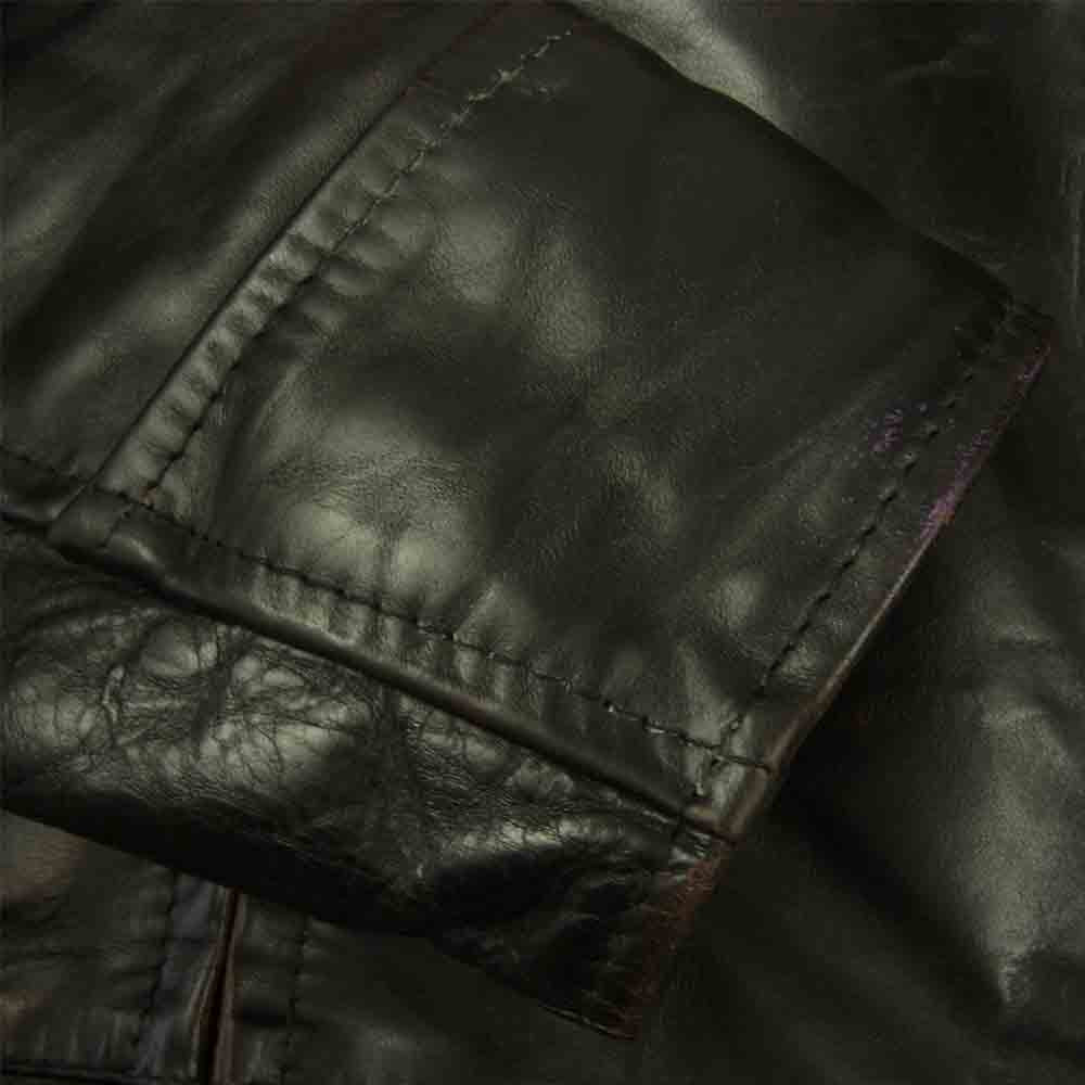 AERO LEATHER エアロレザー Highwayman ハイウェイマン ホースハイド レザー ブラック系 34【中古】