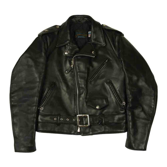 schott ショット 613H ホースハイド ワンスター ダブル ライダース ジャケット ブラック系 38【中古】