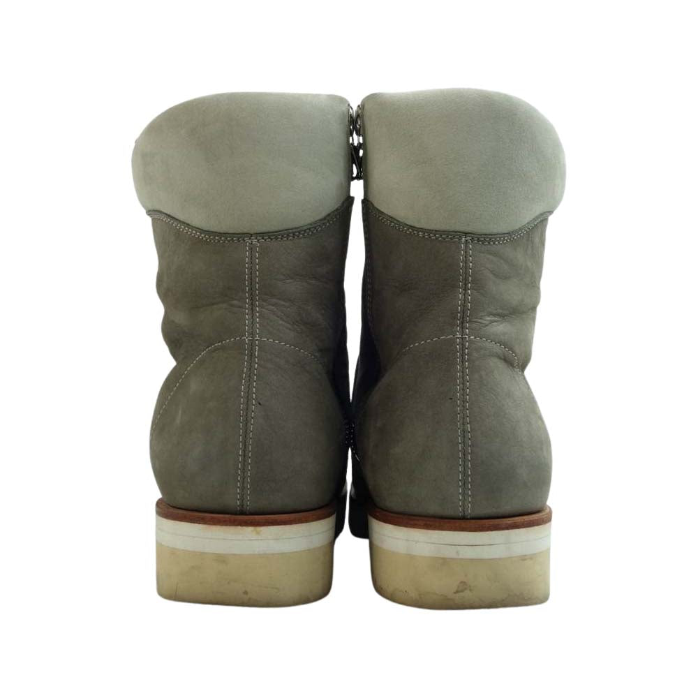 ISAMUKATAYAMA BACKLASH イサムカタヤマバックラッシュ NERVE 2WAY WEDGE BOOTS ジップ ハイカット スニーカー グレー系 実寸28cm【中古】