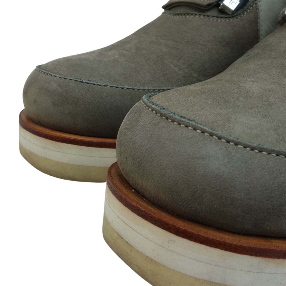 ISAMUKATAYAMA BACKLASH イサムカタヤマバックラッシュ NERVE 2WAY WEDGE BOOTS ジップ ハイカット スニーカー グレー系 実寸28cm【中古】