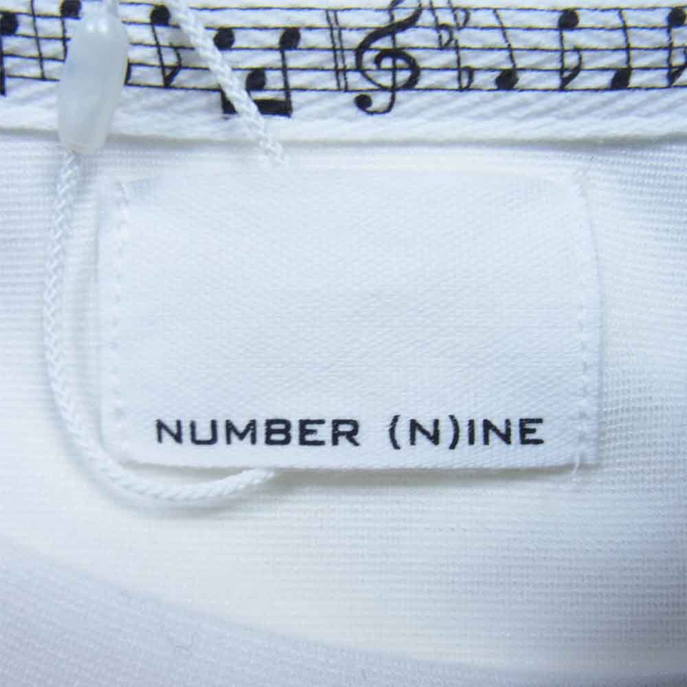 NUMBER(N)INE ナンバーナイン 171322019 ドレッシーポンチ ラグランクルーネック Tシャツ ホワイト系 3【新古品】【未使用】【中古】