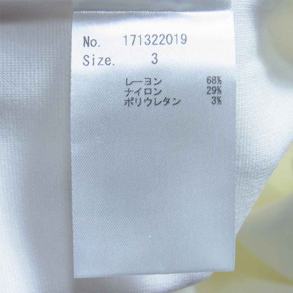 NUMBER(N)INE ナンバーナイン 171322019 ドレッシーポンチ ラグランクルーネック Tシャツ ホワイト系 3【新古品】【未使用】【中古】