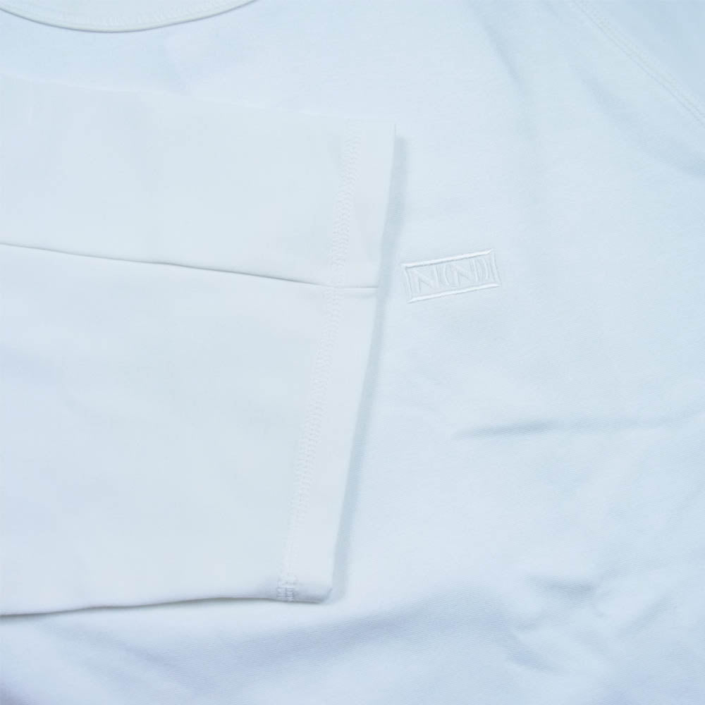 NUMBER(N)INE ナンバーナイン 171322019 ドレッシーポンチ ラグランクルーネック Tシャツ ホワイト系 3【新古品】【未使用】【中古】