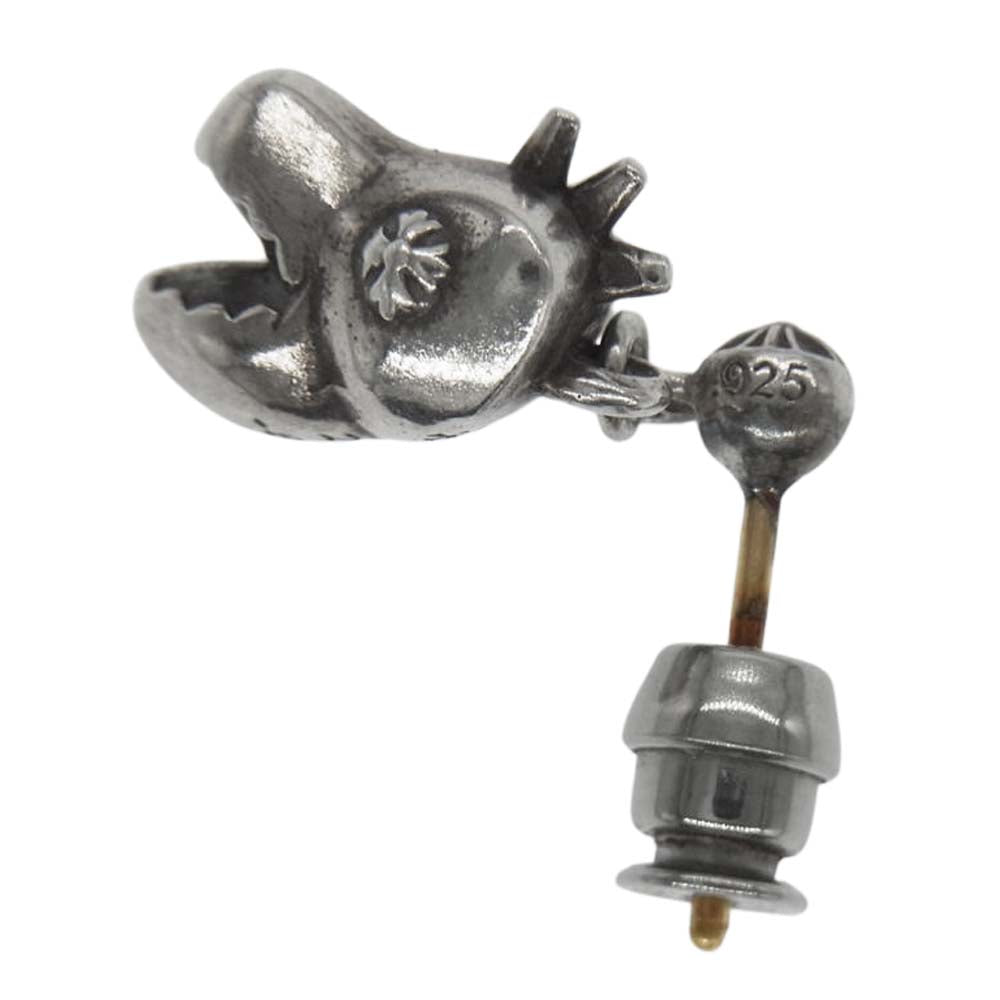 CHROME HEARTS クロムハーツ（原本無） DINO HEAD DROP ディノ ヘッド 1ドロップ ピアス【中古】