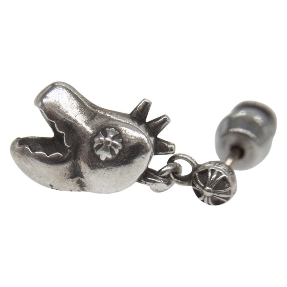 CHROME HEARTS クロムハーツ（原本無） DINO HEAD DROP ディノ ヘッド 1ドロップ ピアス【中古】
