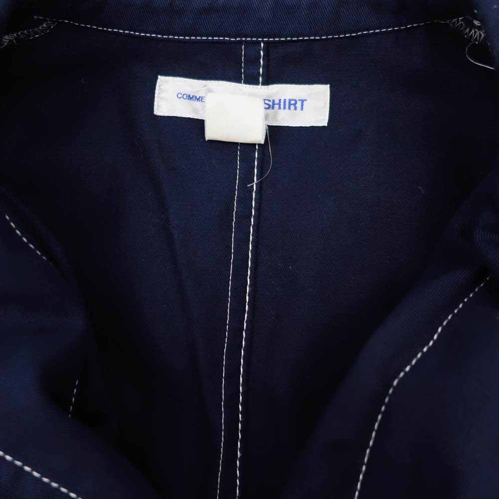 COMME des GARCONS コムデギャルソン SHIRT S25166 フランス製 製品染め ステッチ テーラード ジャケット XS【中古】
