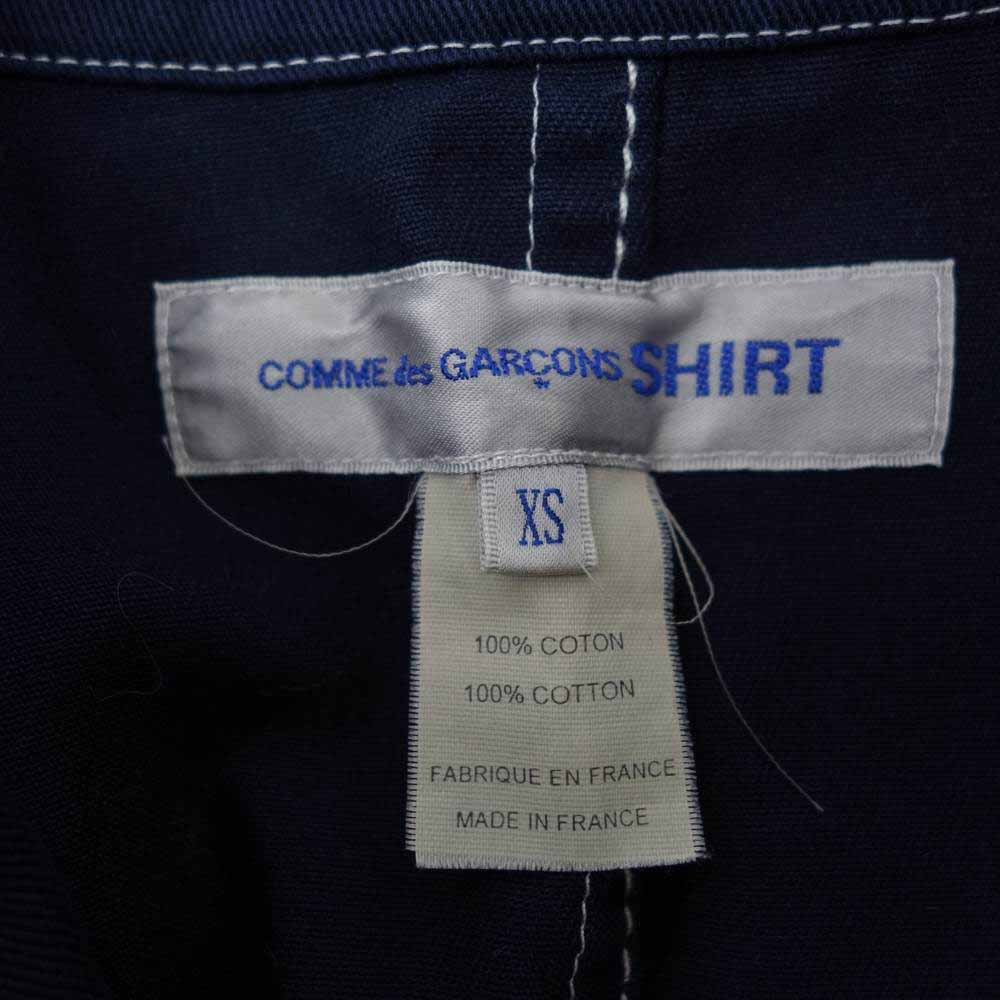 COMME des GARCONS コムデギャルソン SHIRT S25166 フランス製 製品染め ステッチ テーラード ジャケット XS【中古】