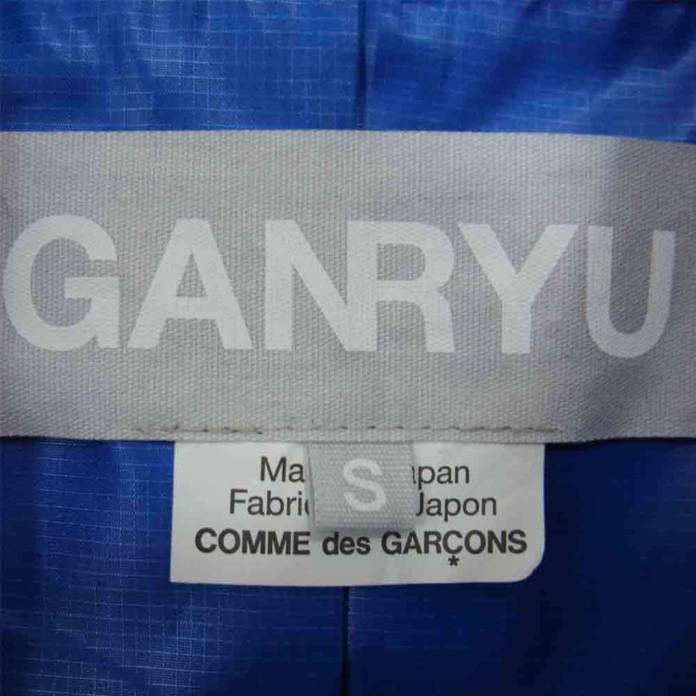 GANRYU ガンリュウ コムデギャルソン ER-J204 AD2016 ポンチョ コーチ ジャケット ブルー系 S【美品】【中古】