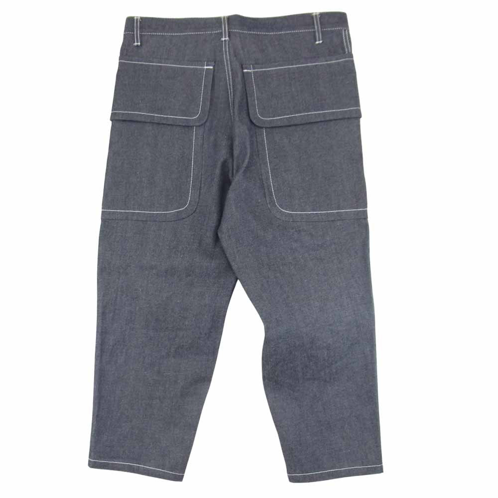 COMME des GARCONS コムデギャルソン SHIRT S25145 フランス製 ビッグ ポケット テーパード デニム パンツ ブラック系 XS【極上美品】【中古】