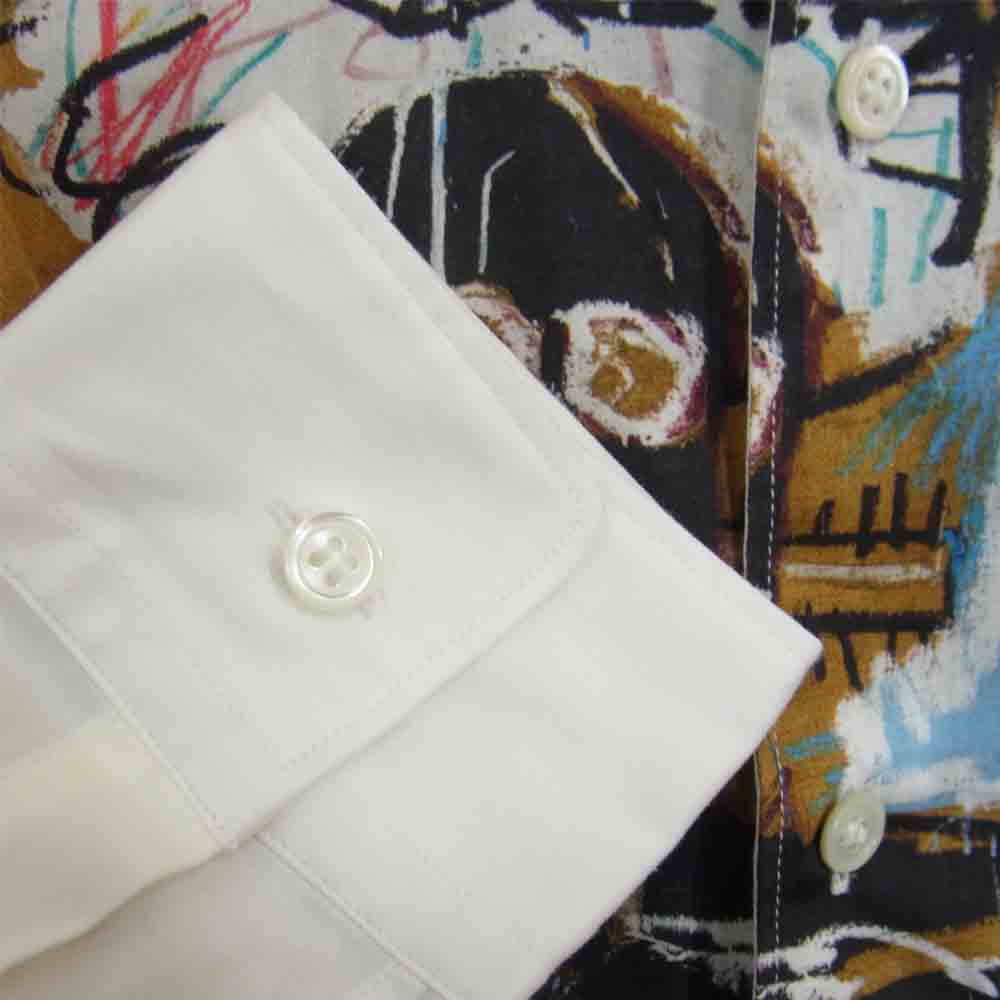 COMME des GARCONS コムデギャルソン SHIRT JEAN MICHEL BASQUAT バスキア ロング テール シャツ ホワイト系【中古】