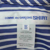 COMME des GARCONS コムデギャルソン SHIRT W25072 フランス製 ロング テール シャツ ブルー系【美品】【中古】