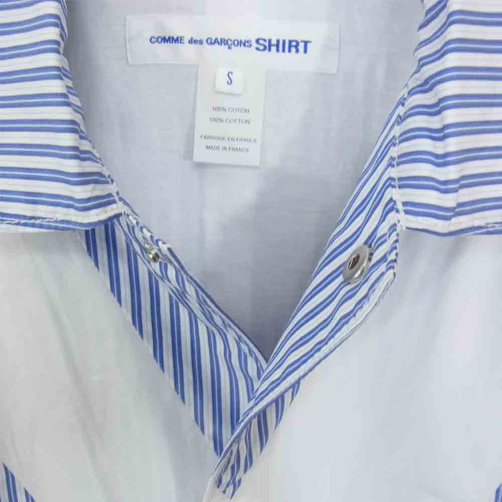 COMME des GARCONS コムデギャルソン SHIRT S27165 フランス製 シャツ ジャケット ブルー系【中古】