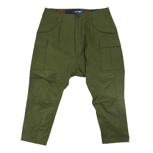 JUNYA WATANABE COMME des GARCONS ジュンヤワタナベコムデギャルソン 19SS WC-P032 AD2018 綿ナイロンツイル 塩縮撥水加工 カーゴパンツ カーキ系 S【美品】【中古】