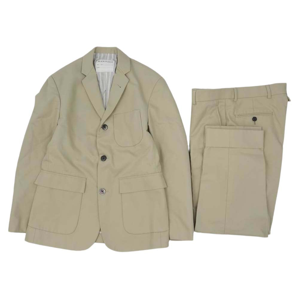 BLACK FLEECE ブラックフリースブルックスブラザーズ 国内正規品 2B テーラード ジャケット パンツ セットアップ ベージュ系 上着BB00 パンツBB1【中古】