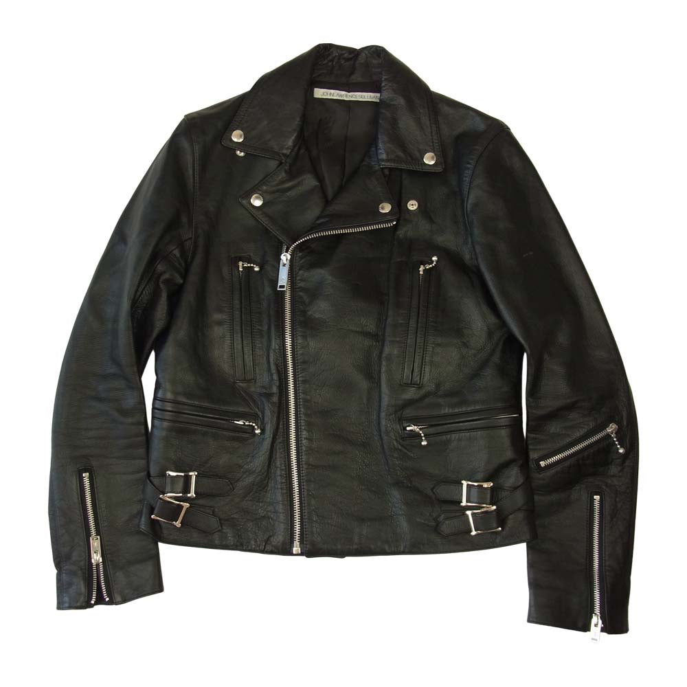 ジョンローレンスサリバン レザーダブルライダースジャケット サイズ34