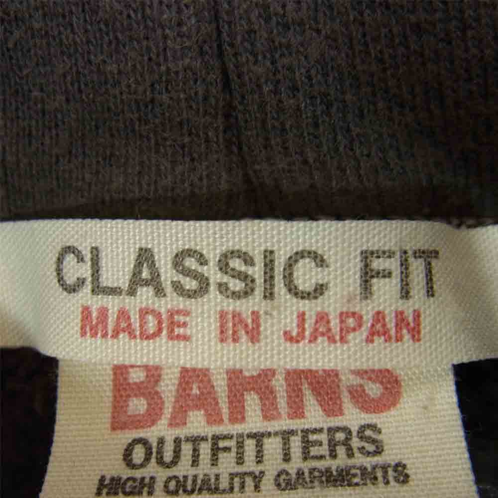 BARNS OUTFITTERS バーンズ プルオーバー スウェット パーカー チャコール系 40【中古】