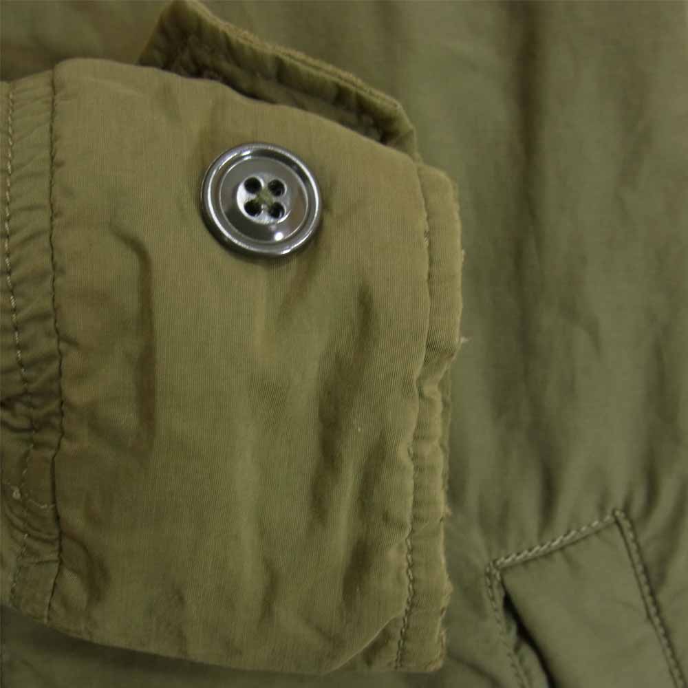 RALPH LAUREN ラルフローレン 国内正規品 星条旗 コットンナイロン 加工 ジップアップ ミリタリー ジャケット カーキ系 M【中古】