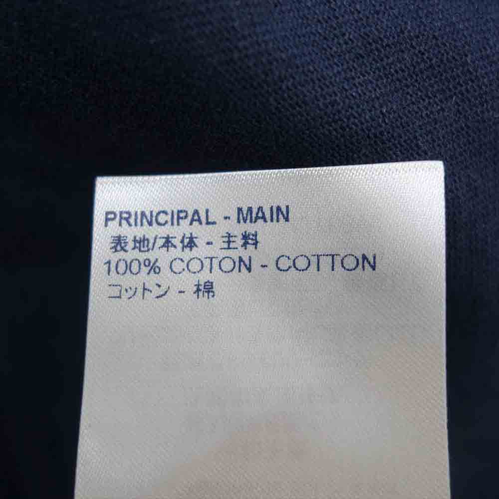 LOUIS VUITTON ルイ・ヴィトン 20AW 1A89VY 国内正規品 エンブロイダリー LVフラワー ステッチ 半袖 Tシャツ ネイビー系 M【中古】