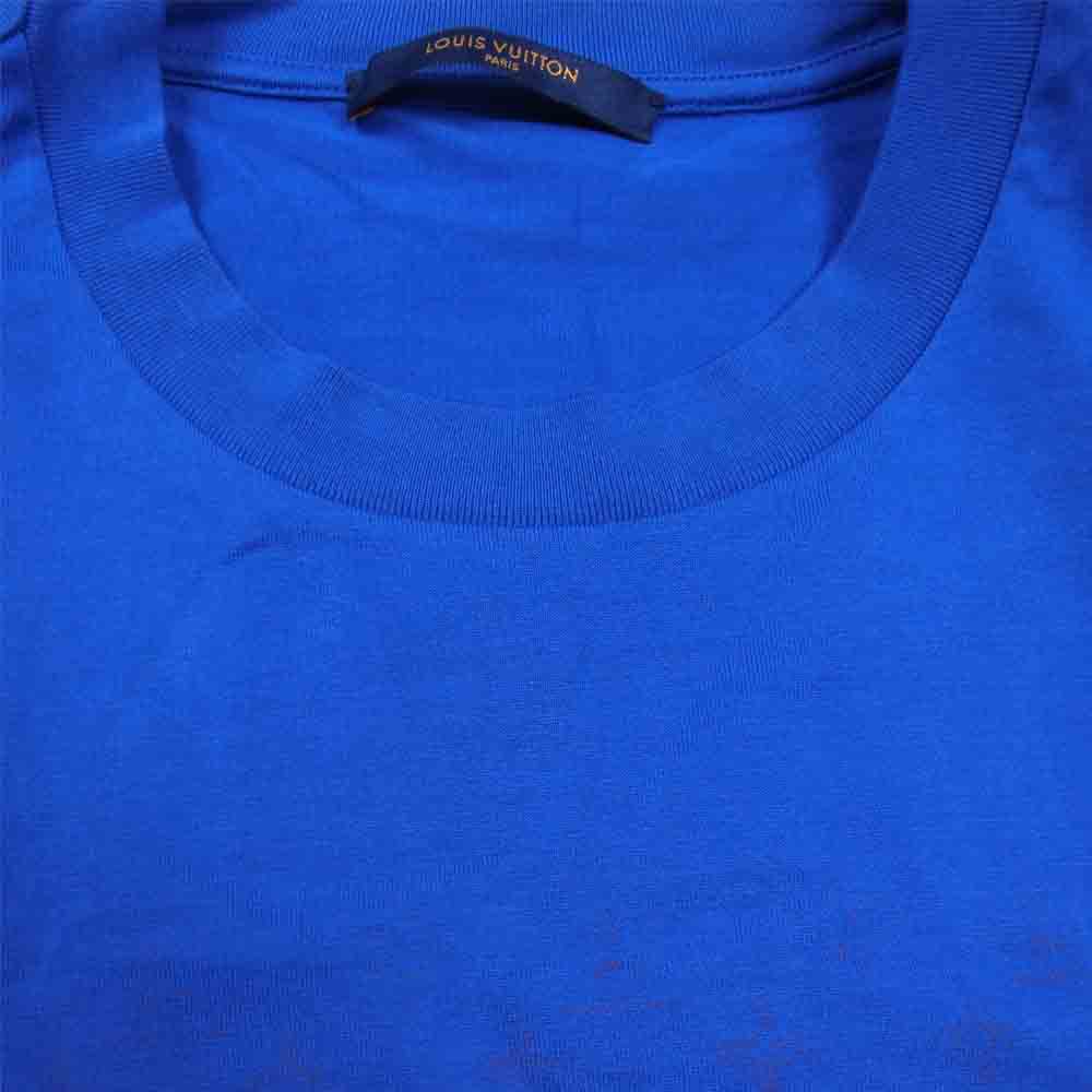 LOUIS VUITTON ルイ・ヴィトン 21AW 1A8WMR 国内正規品 LVSE モノグラム グラディエント プリント 半袖 Tシャツ ブルー系 L【中古】