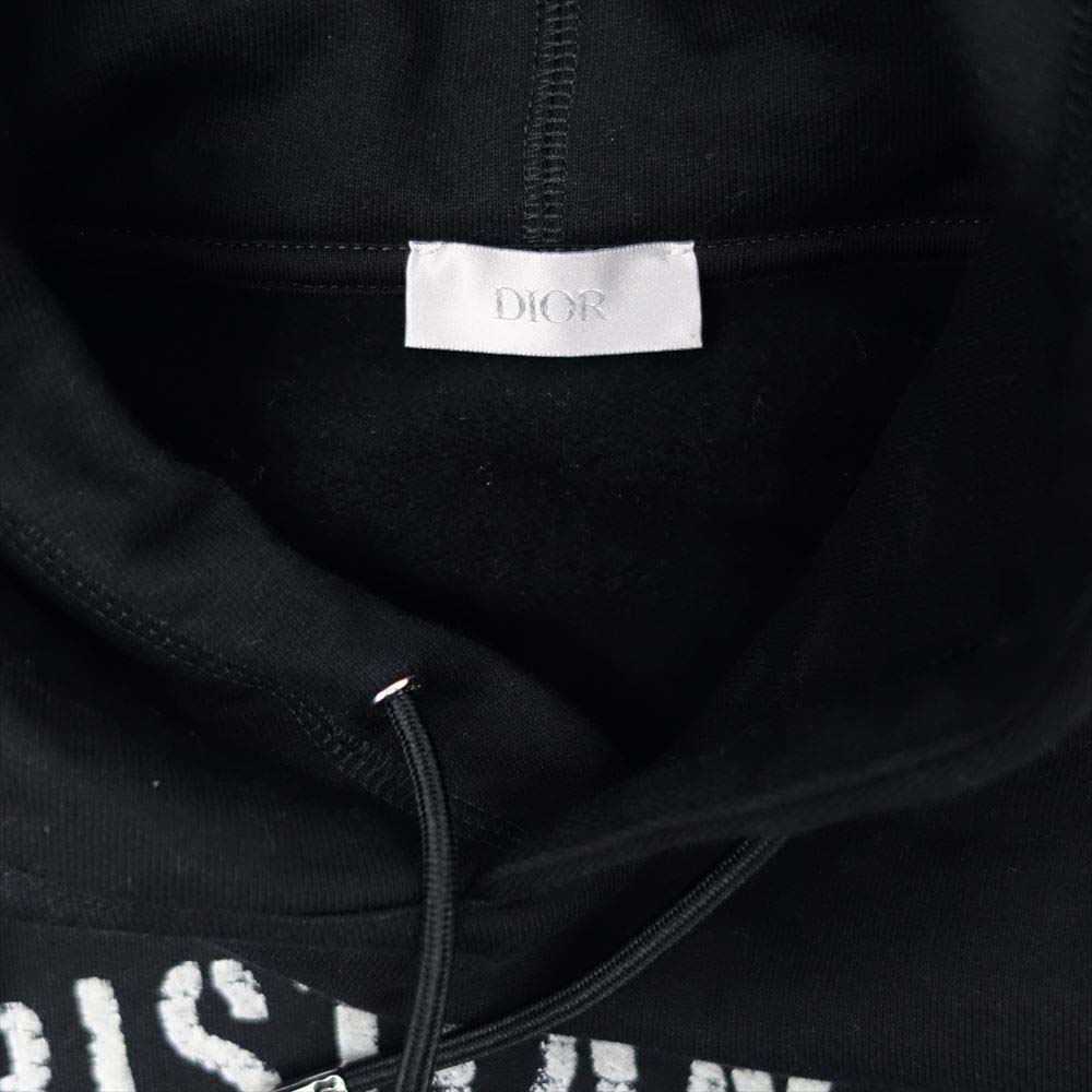 Dior ディオール 20AW 043J646A0531 ATELIER アトリエ ロゴ プルオーバー パーカー フーディ ブラック系 L【中古】