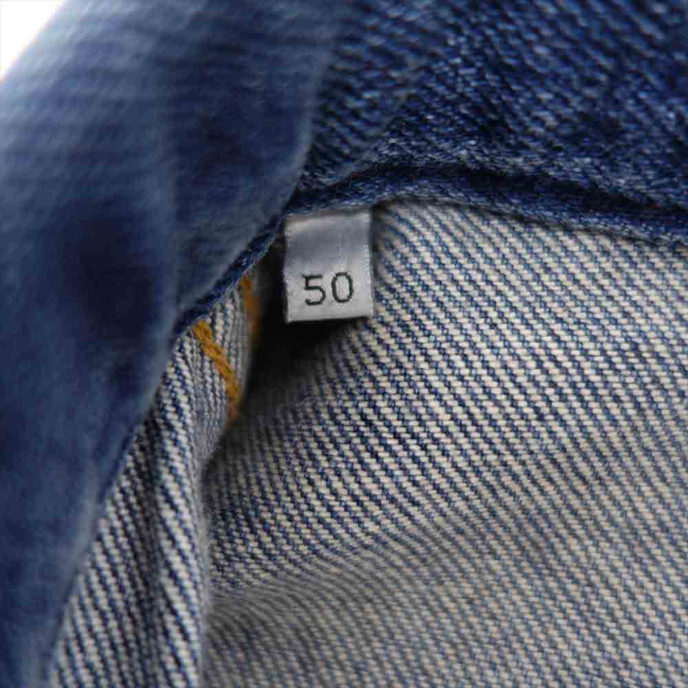 Dior ディオール × Shawn Stussy 国内正規品 20AW 033D491AY988 Bee Denim Jacket ショーン ステューシー ビー デニム ジャケット インディゴブルー系 50【中古】