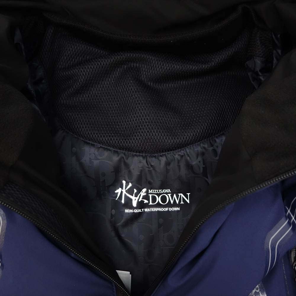 Dior ディオール AND DESCENTE 国内正規品 20AW 113C401A5093 水沢ダウン テクニカル ファブリック ダウンジャケット ネイビー系 52【中古】