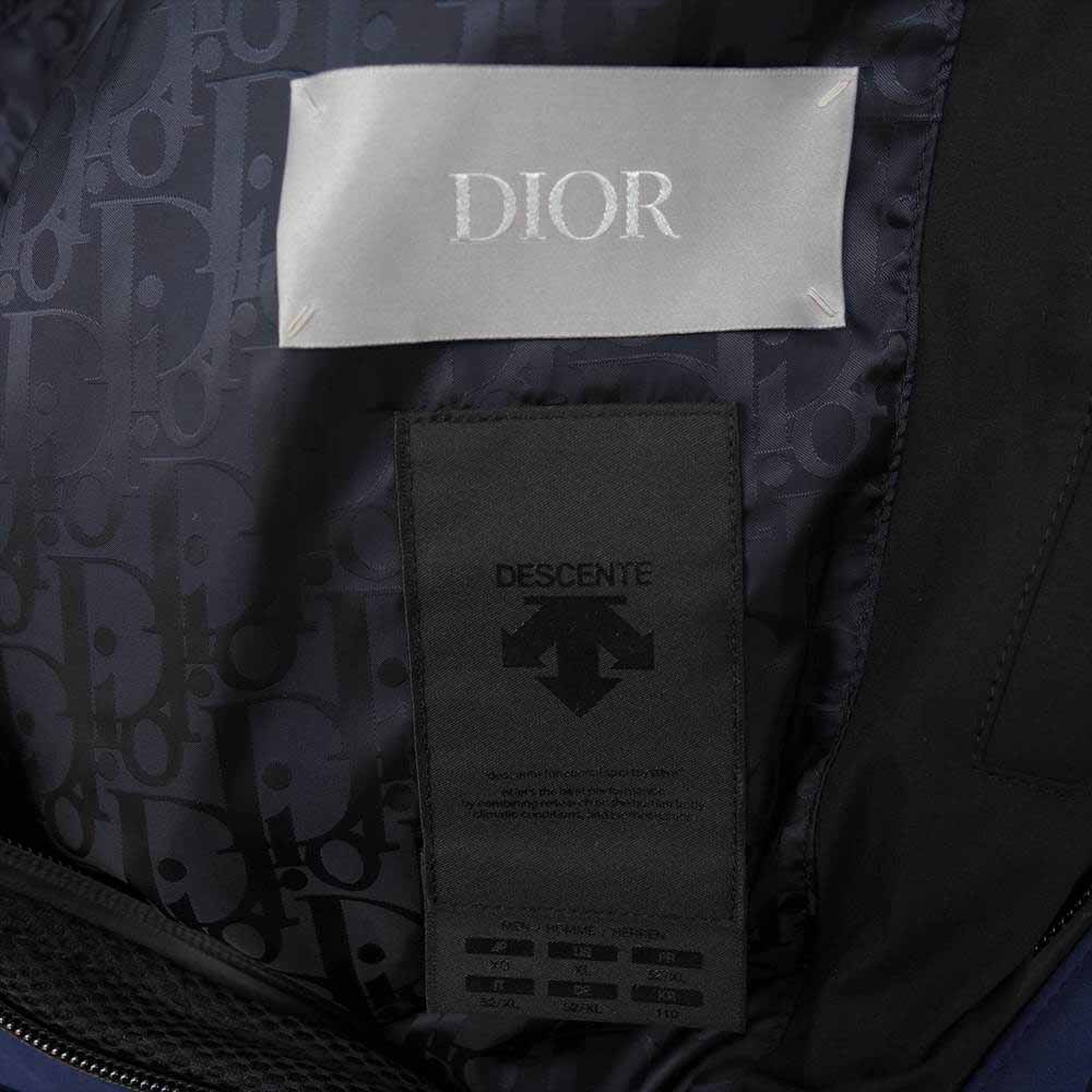 Dior ディオール AND DESCENTE 国内正規品 20AW 113C401A5093 水沢ダウン テクニカル ファブリック ダウンジャケット ネイビー系 52【中古】