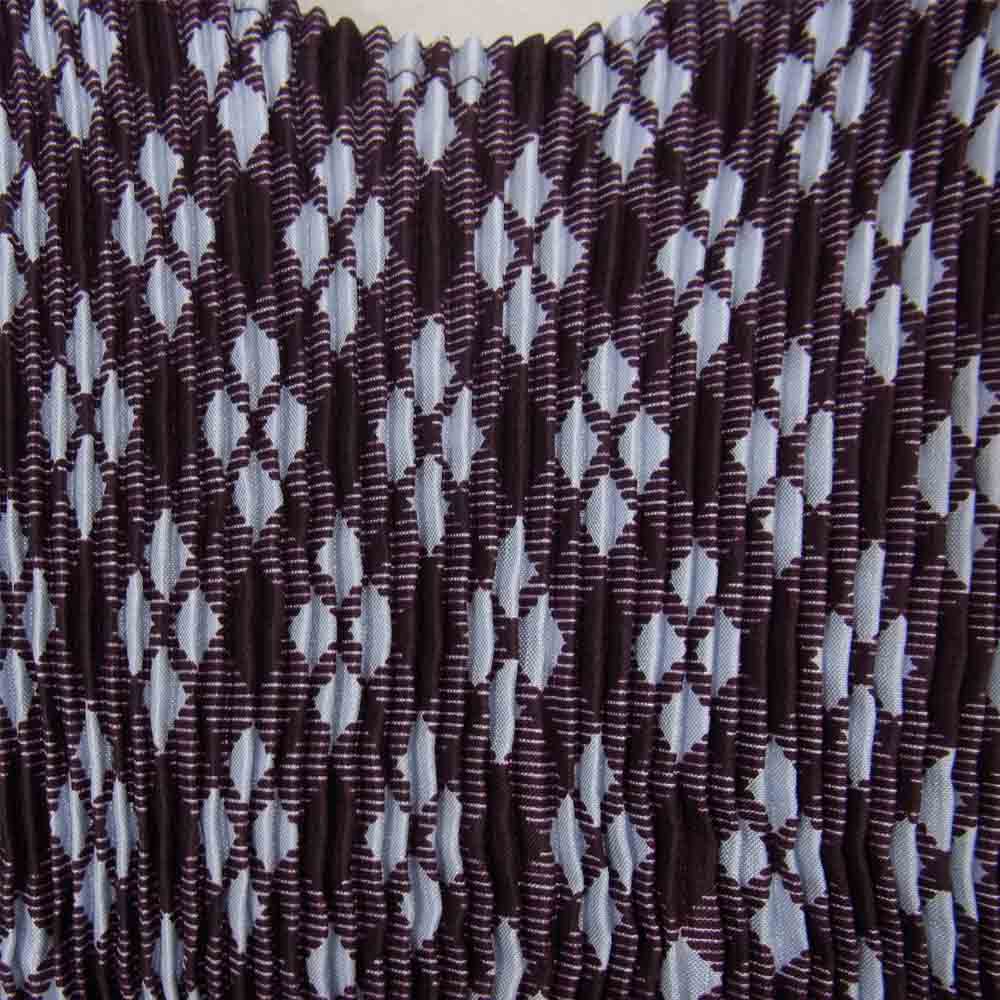 ISSEY MIYAKE イッセイミヤケ im MIYAKE DESIGN STUDIO プリーツ加工 チェック柄 ワンピース パープル系 パープル系 サイズ表記無【中古】