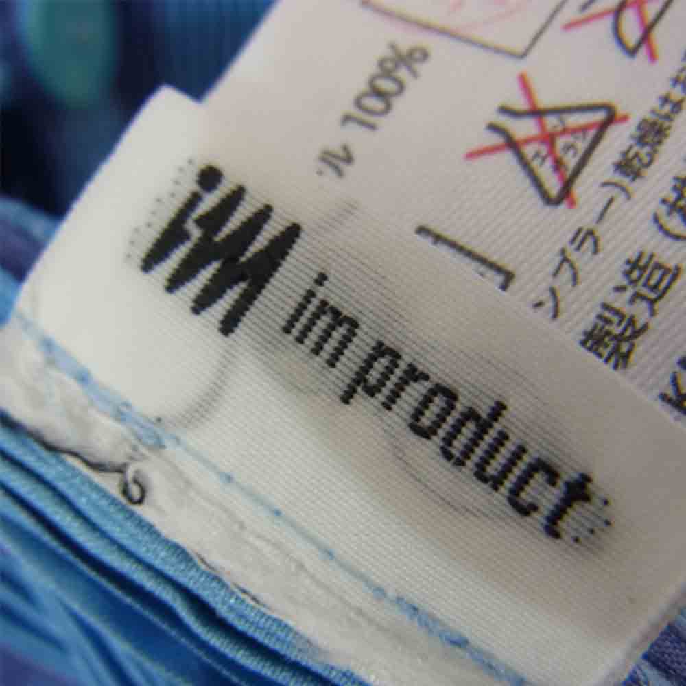 ISSEY MIYAKE イッセイミヤケ im MIYAKE DESIGN STUDIO プリーツ加工 ドット柄 ワンピース ブルー系 サイズ表記無【中古】