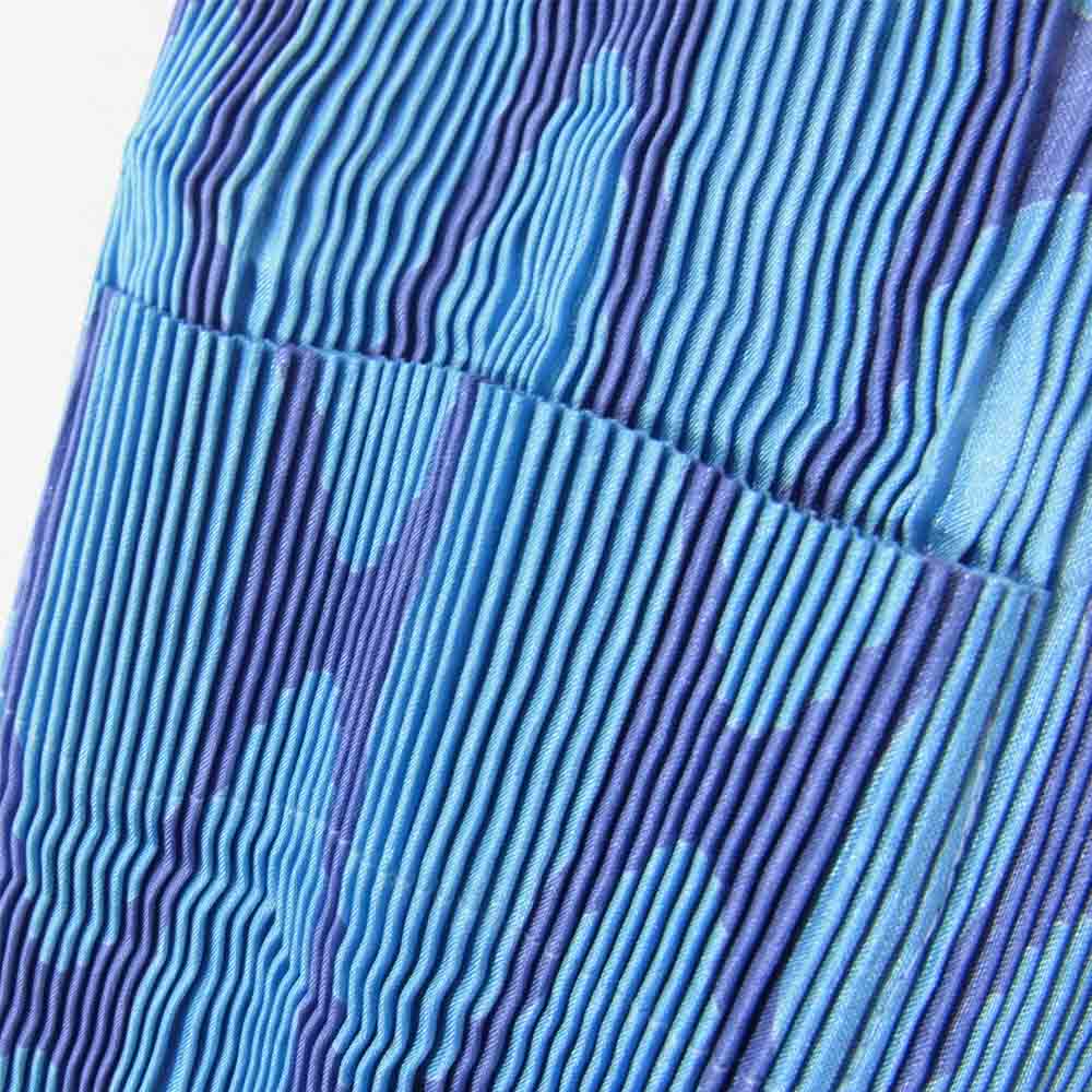 ISSEY MIYAKE イッセイミヤケ im MIYAKE DESIGN STUDIO プリーツ加工 ドット柄 ワンピース ブルー系 サイズ表記無【中古】