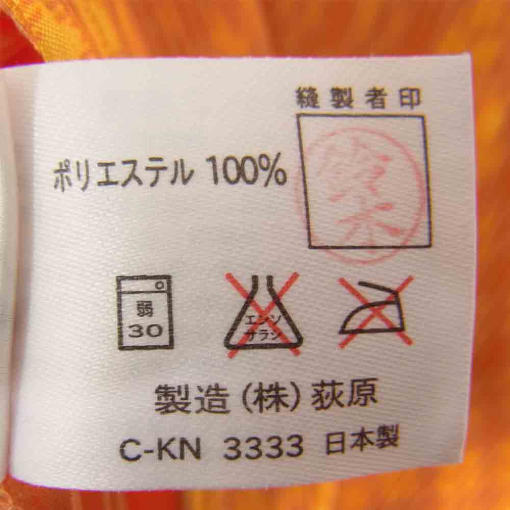 ISSEY MIYAKE イッセイミヤケ im MIYAKE DESIGN STUDIO プリーツ加工 切替 ワンピース チェック柄×オレンジ オレンジ系 サイズ表記無【中古】