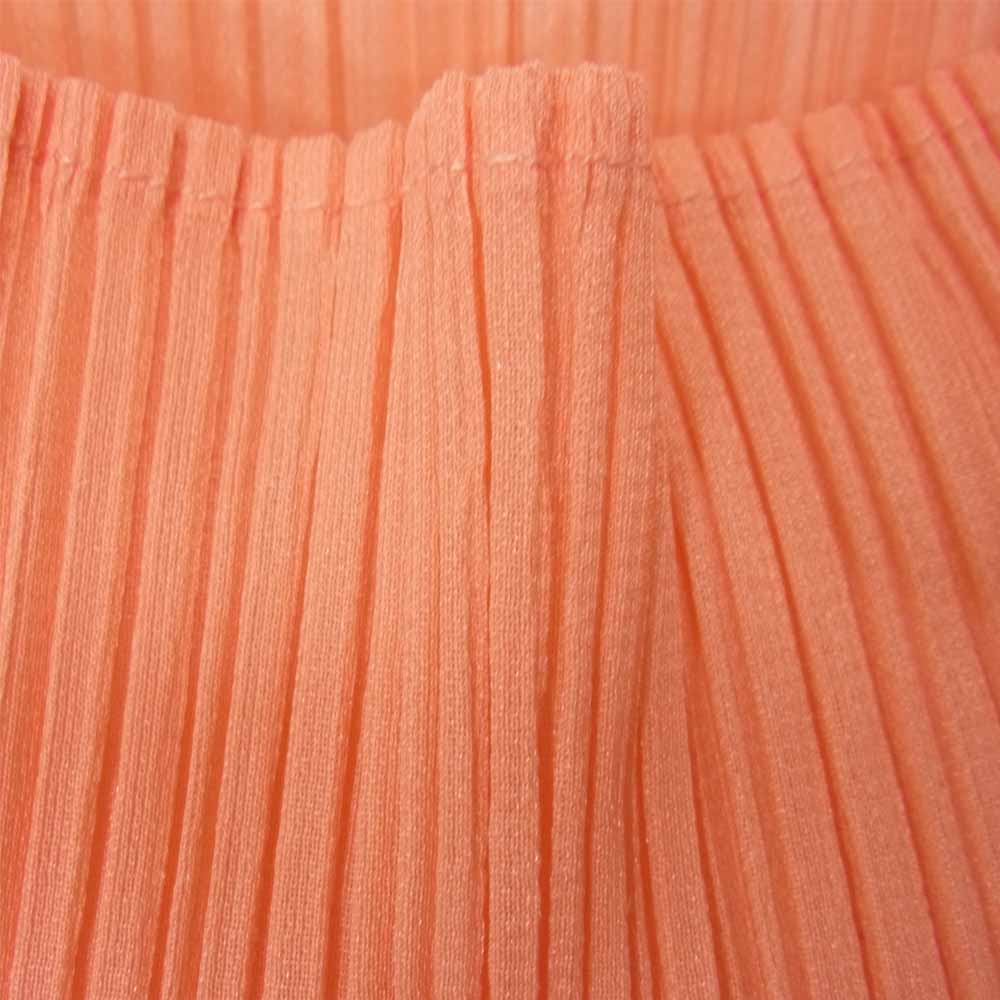 PLEATS PLEASE プリーツプリーズ イッセイミヤケ ISSEY MIYAKE イッセイミヤケ PP41-JK604 プリーツ加工 ハイネック カットソー サーモンピンク ピンク系 M【美品】【中古】